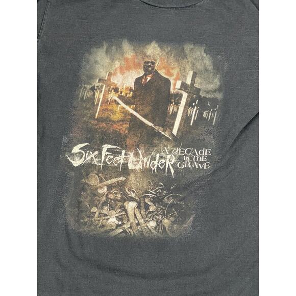 Vintage 2000 Six Feet Under Graveyard Classics Death Metal Shirt Mens M Y2k - Picture 3 of 11